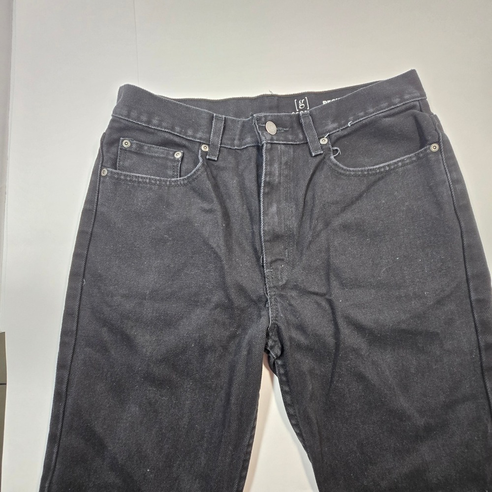 George Mens Regular Fit Jeans Black Denim 100% Cotton 32x30 GM08406 - Picture 2 of 4